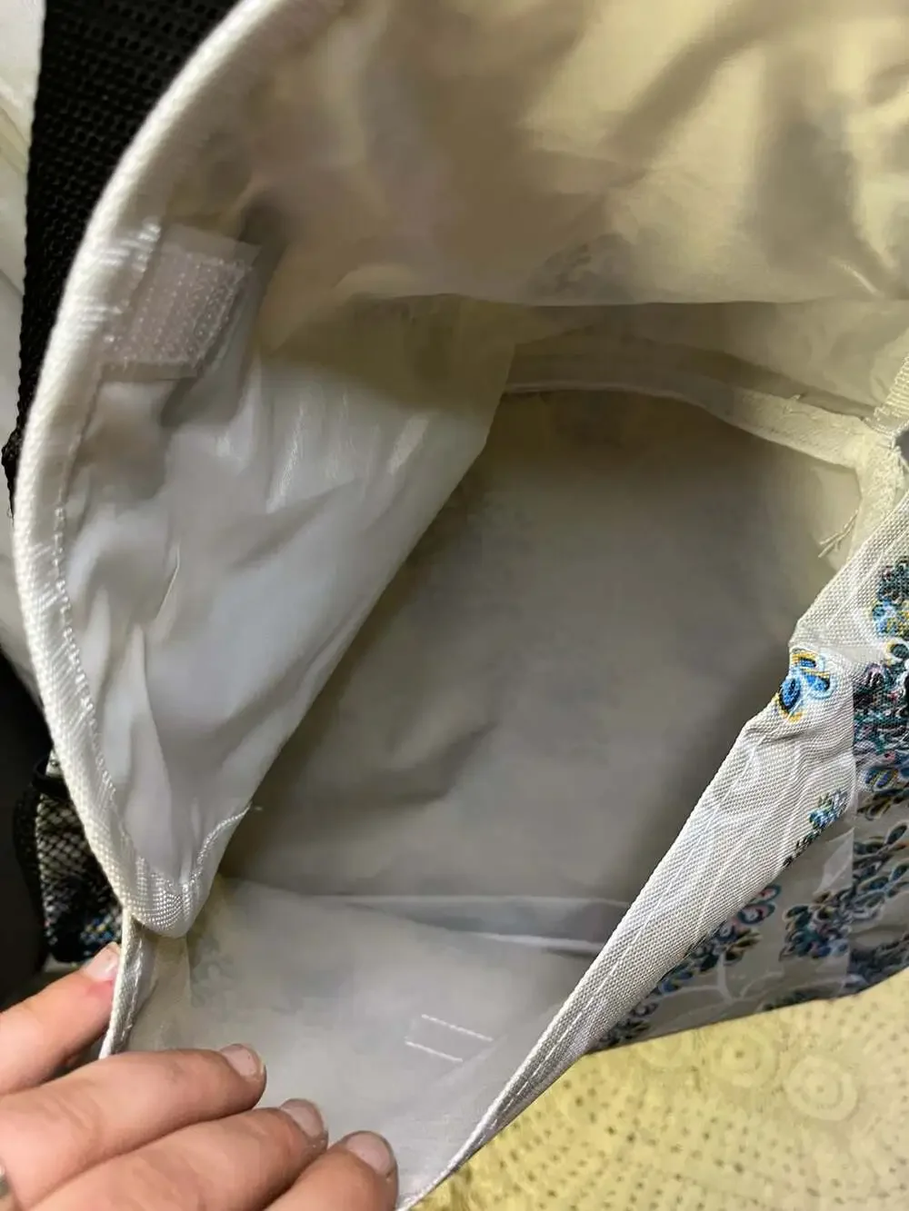 Parenting Branded Floral Print Messenger Diaper Bag with Mesh Side Pocket